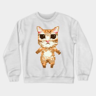 el gato tiktok meme Crewneck Sweatshirt